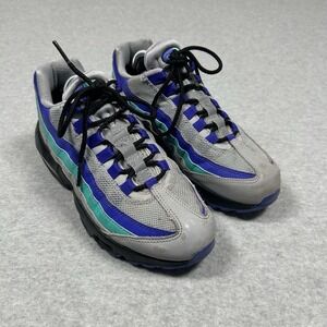 🔥‎ Nike Air Max 95 OG Aqua Wolf Grey Grape Purple Sneakers Sz 5.5Y AT2865-001